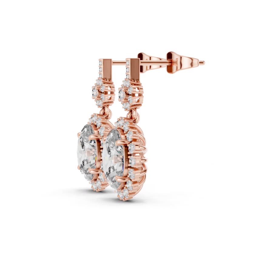 Diamond earring design